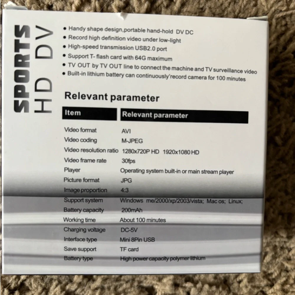 SQ11 Mini DV Camera - Black